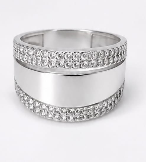 Anillo Grueso Plata