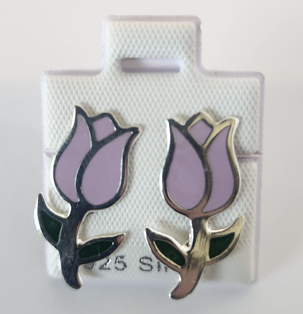 Arete Flor Lila