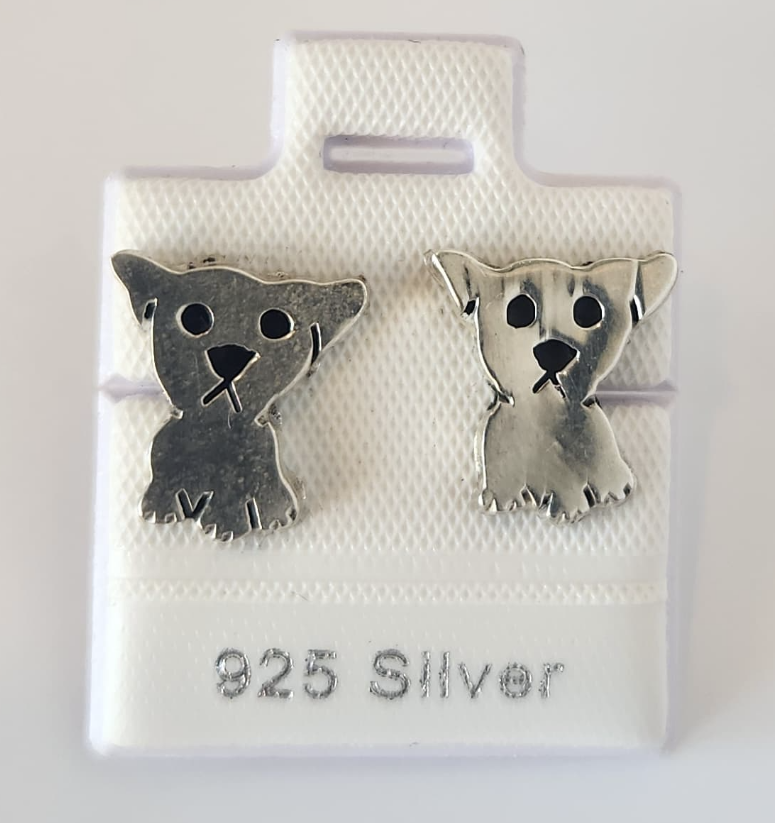 Arete Perrito Plata